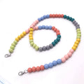 OEM Service Colorful Wood Beads Pure Handmade Double Purpose Glasses Masking Chain for Girls