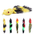 Wholesale FO027 10cm 9.4g Artificial Baits Frog Fishing Lures with Long Skirts