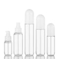 100ml 200ML Pet Plastic Lotion Spray Bottle Liquid Foundation Capsule Skin Care Milk Bottle with Full Cover