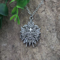 Celtic Green Man Pendant Greenman Necklace Wiccan Witch Moon Pagan Jewelry