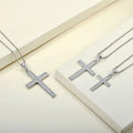 Fashion Wholesale 925 Sterling Silver Cz Crucifix Cross Women Charm Cross Pendant Necklace