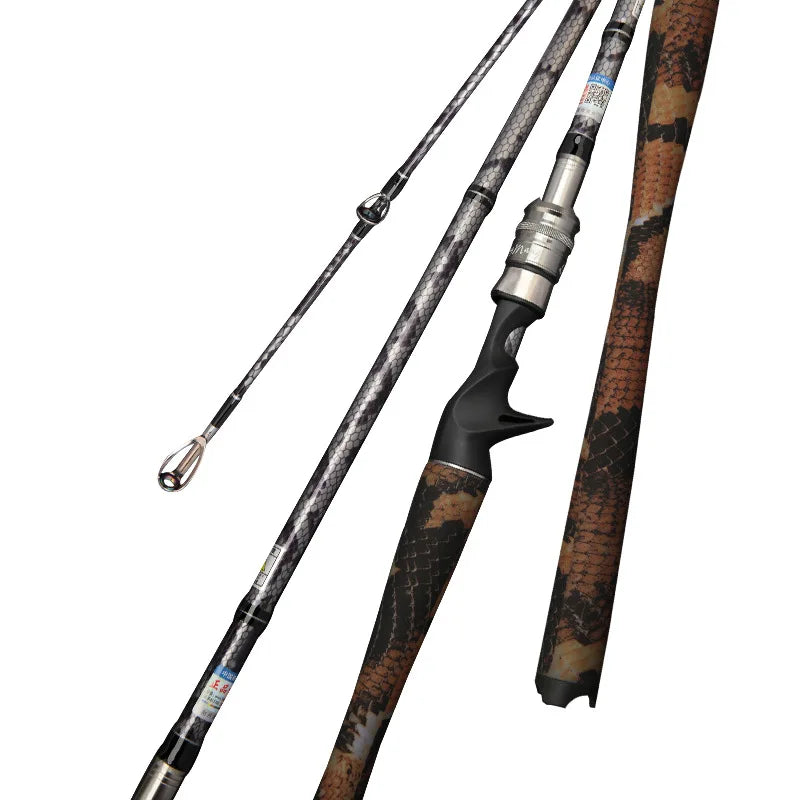 New 2.1M 2.28M 2.4M XH Hard Power Carbon Fishing Rod with EVA Handle for Spinning Casting in Rivers Streams for Ice Fishing
