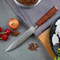 Professional 5 Inch VG-10 67 Layers Damascus Steel Kitchen Utility Knife Pakka Wood Handle J&J Brand Model HJAY-5UT-VG