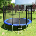 Factory Price Jumping Trampoline with Safety Net Bungee Big Children Double Protection Round Trampoline Bed for Amusement Park