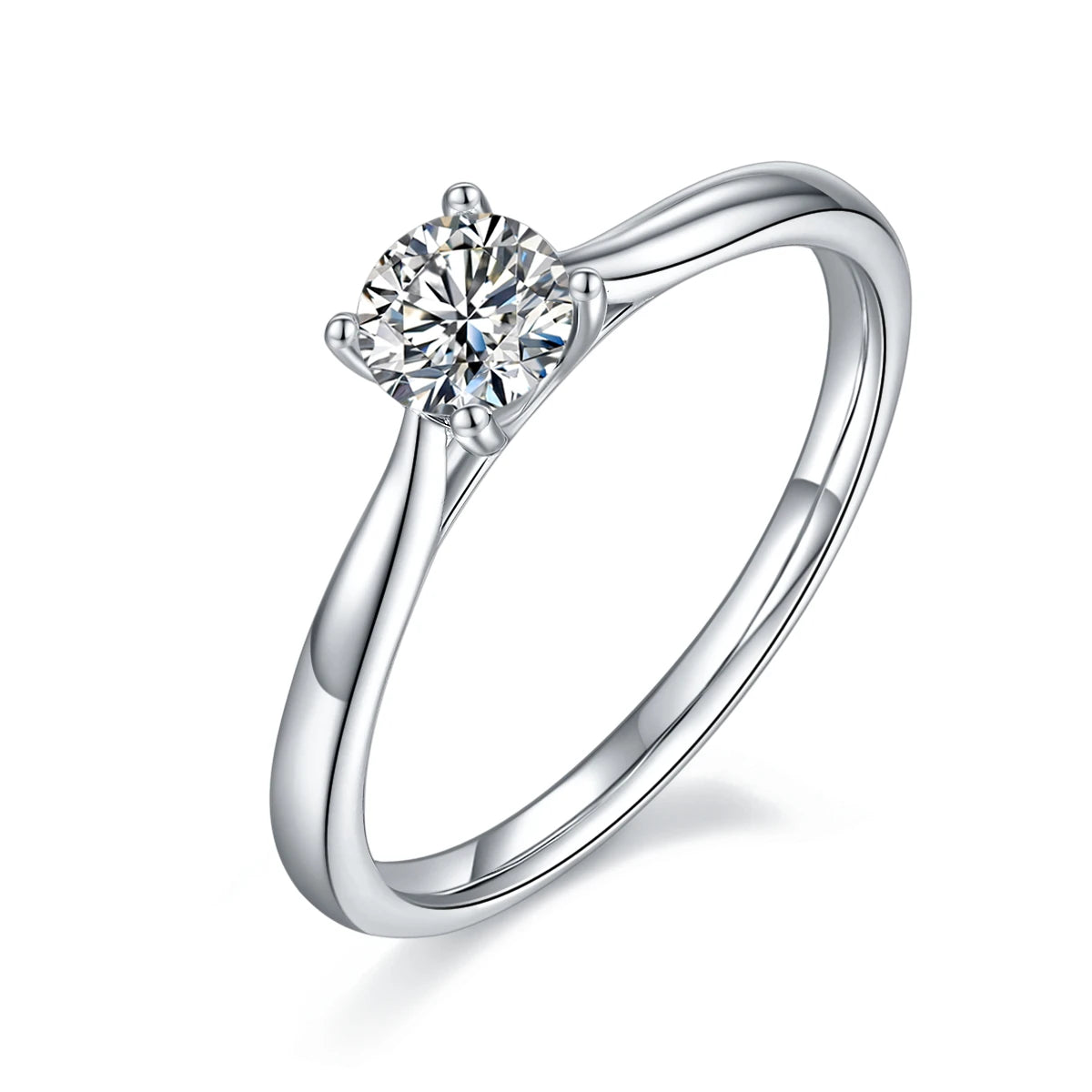Wish Jewelry High Quality Engagement Ring Moissanite Diamond Wedding Ring for Engagement Girls