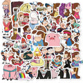 50Pcs TV Show Gravity Falls Graffiti Stickers for Laptop Bottle Waterproof Vinyl Kid Cartoon Sticker