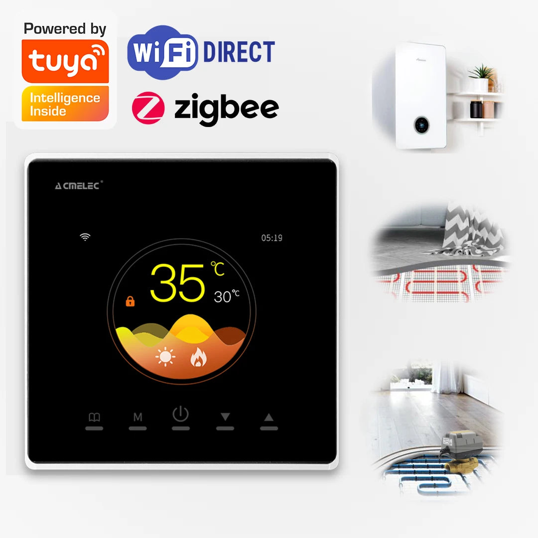 Tuya Wifi ZigBee Thermostat for Electric Water Underfloor Gas Boiler Heating Smart Temperature Controller Work Google Alexa