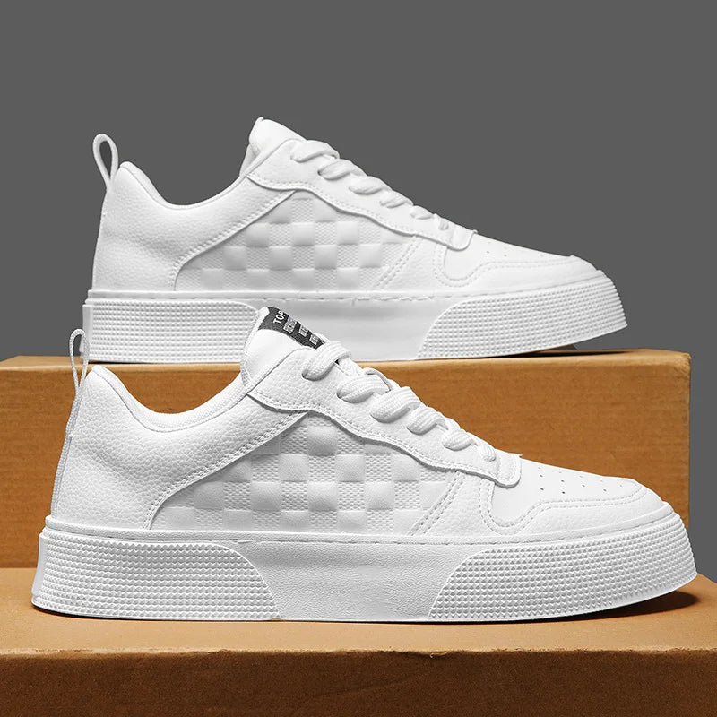 New Sports White Shoes for Men Korean Style Student Board Casual Wear Season Autumn All-match and Wear-resistant