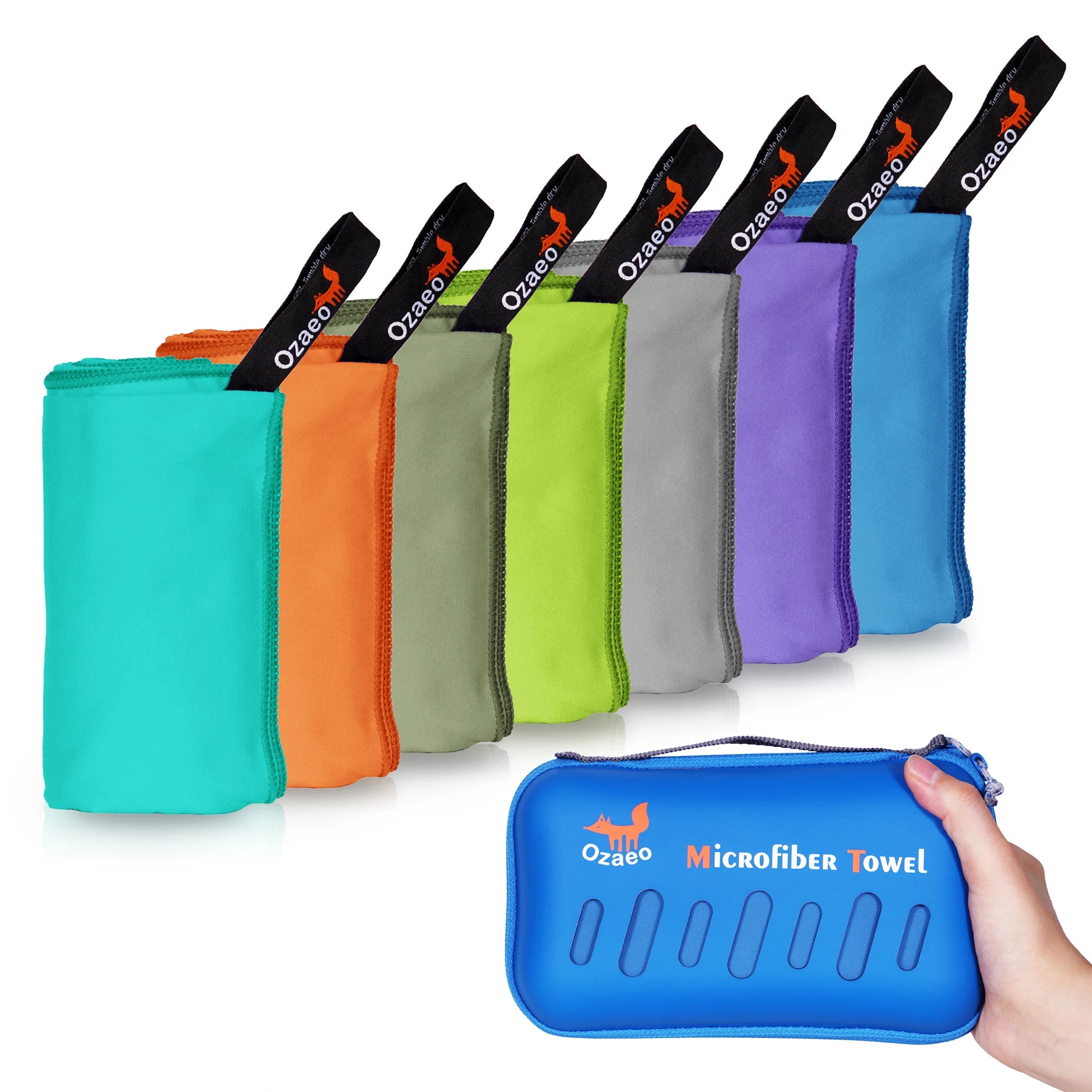 Camping Towels Super Absorbent Fast Drying Microfiber Travel Towel Compact Towel for Swimming Beach Hiking Yoga Travel Sports