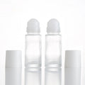 Ready to Ship 30ML Clear Amber Frosted Glass Roll on Deodorant Essential Oil Roller Bottle
