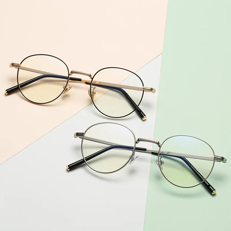 Sunway Eyewear Blue Light Blocking Eyeglasses Frames Latest Model Metal Frame Anti Blue Light Filter Glasses