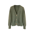 RNSHANGER Spring New Plush Cardigan Sweater for Women's Knitted Loose Korean Version Lazy Style Top Short Sweater for Women
