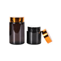 50g Brown Eye Cream Empty Bottle Transparent Glass Scrub Cream Packaging Jar Plastic Cap for Skin Care Use in Cosmetics