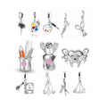 Fit Original Pan Charms Bracelet 925 Sterling Silver Sewing Paint Tray Scissors Pen Chef Golder Bead for Women Jewelry Making