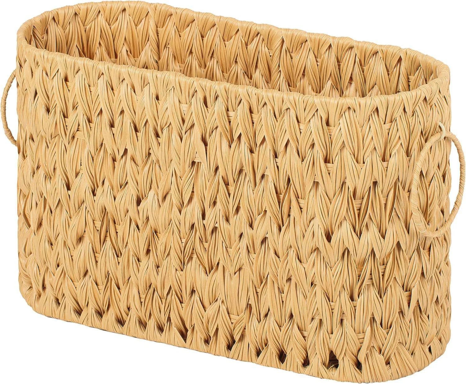 Wholesale Woven Plastic Wicker Books Fruit  Flower Baskets Perfect for Home Organization Handwoven Rattan Storage Baskets