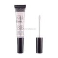 Wholesale Custom 20ml Logo Empty Transparent Clear Plastic Squeeze Lip Gloss Tubes with Brush Wand Packaging
