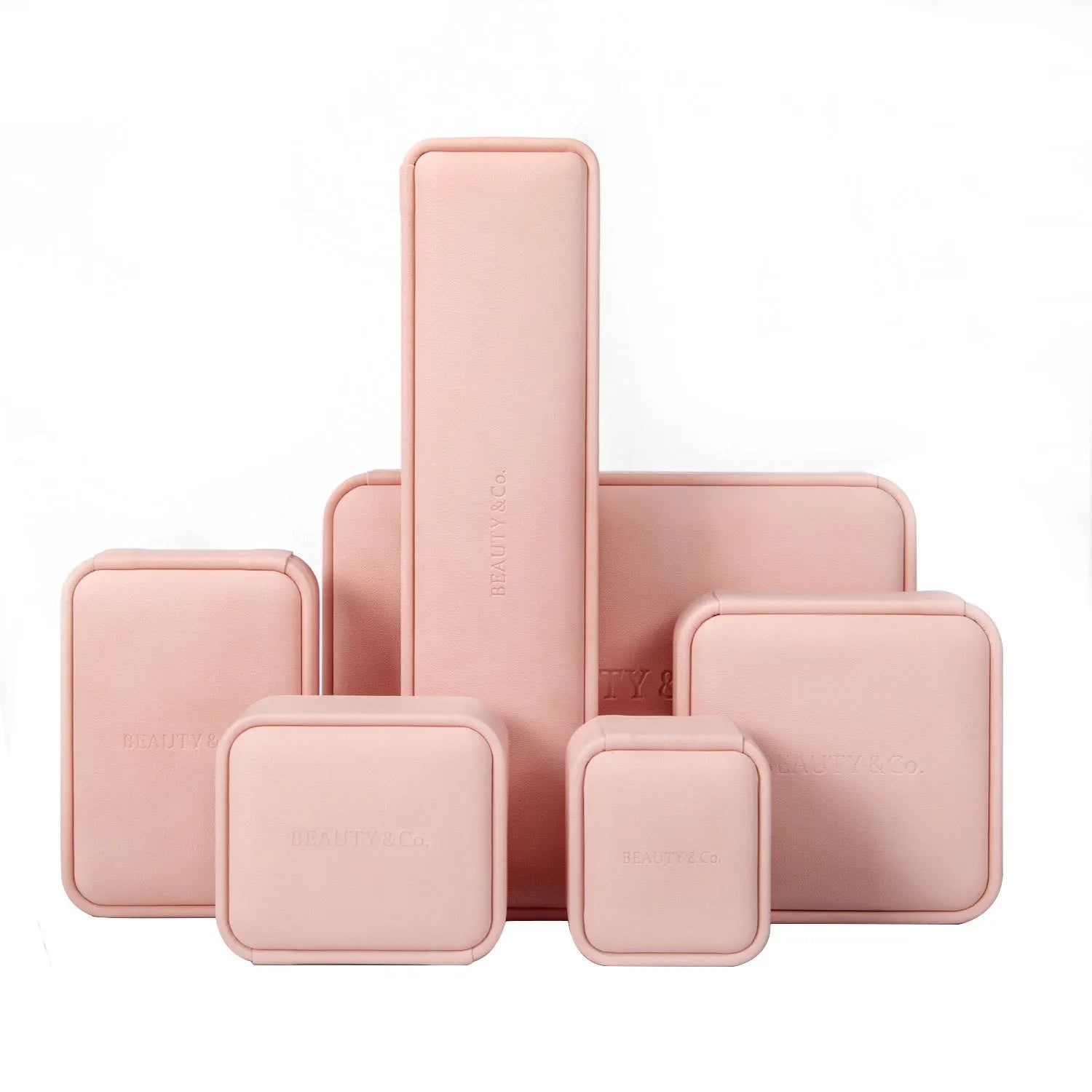 Jewelry Box Factory Design Wholesale High-grade PU Leather Bracelet Ring Pendant Necklace Jewelry Box