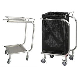 Convenient Outdoor Stainless Steel Waste Bag Holder with 30-50kg Capacity for Restaurants & Hotels