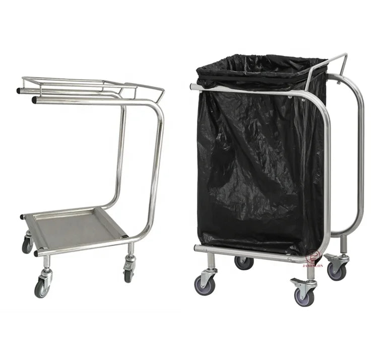 Convenient Outdoor Stainless Steel Waste Bag Holder with 30-50kg Capacity for Restaurants & Hotels