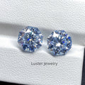 Luster Jewellery VVS Bright Color Gemstones Octagon Blue Stones Loose Moissanite