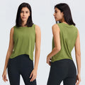 Wholesale Women Gym Vest Clothes Fitness Yoga Sports Racerback Fit Crop Tank Tops