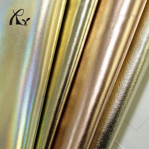 0.6mm Waterproof PU Leather Film Metal Imitation Leather for Luggage Bags Shoes Furniture-Ruiying Brand Stain Abrasion Resistant