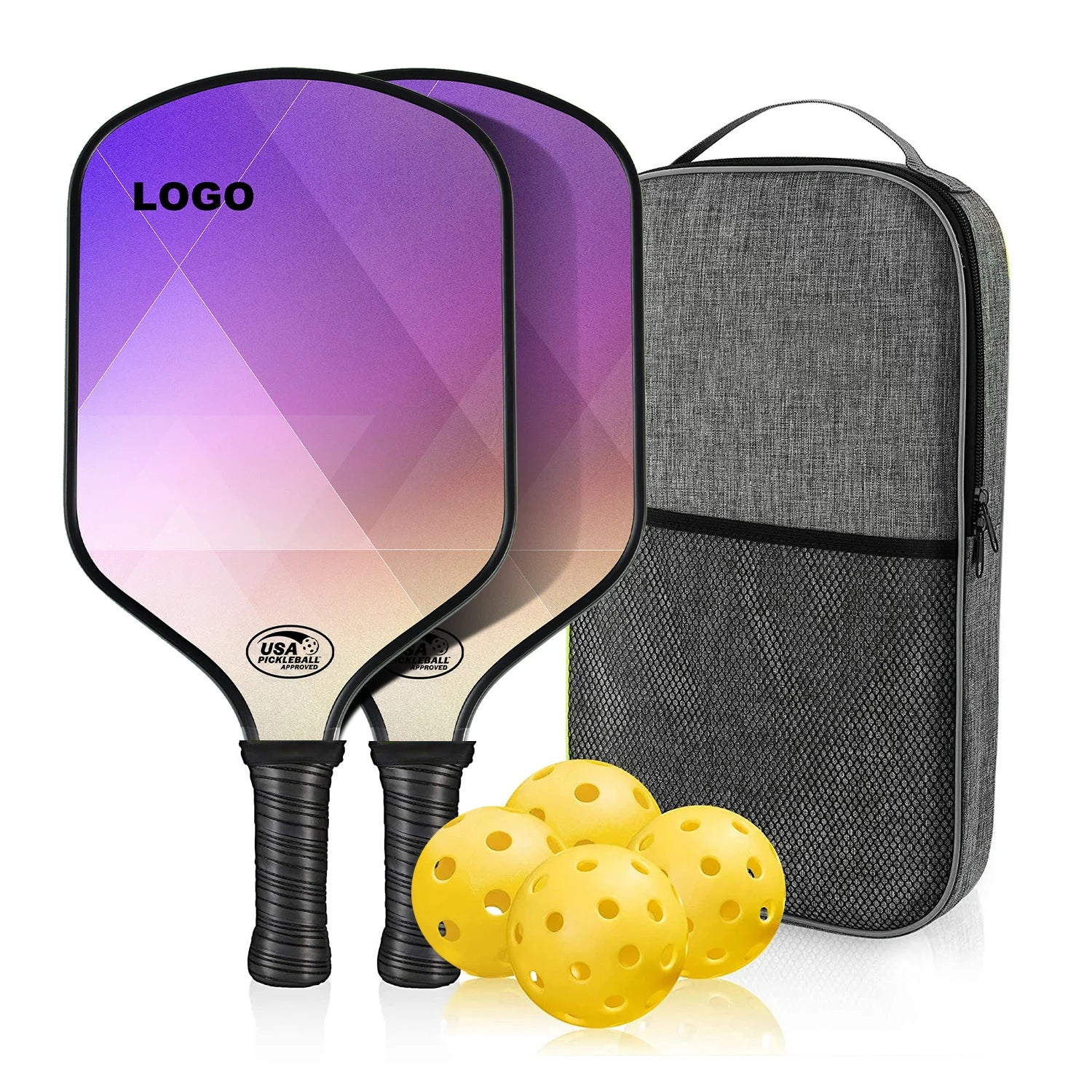 Top Sale Custom Pickleball Paddle Carbon Fiber Pickleball Paddles Set of 2