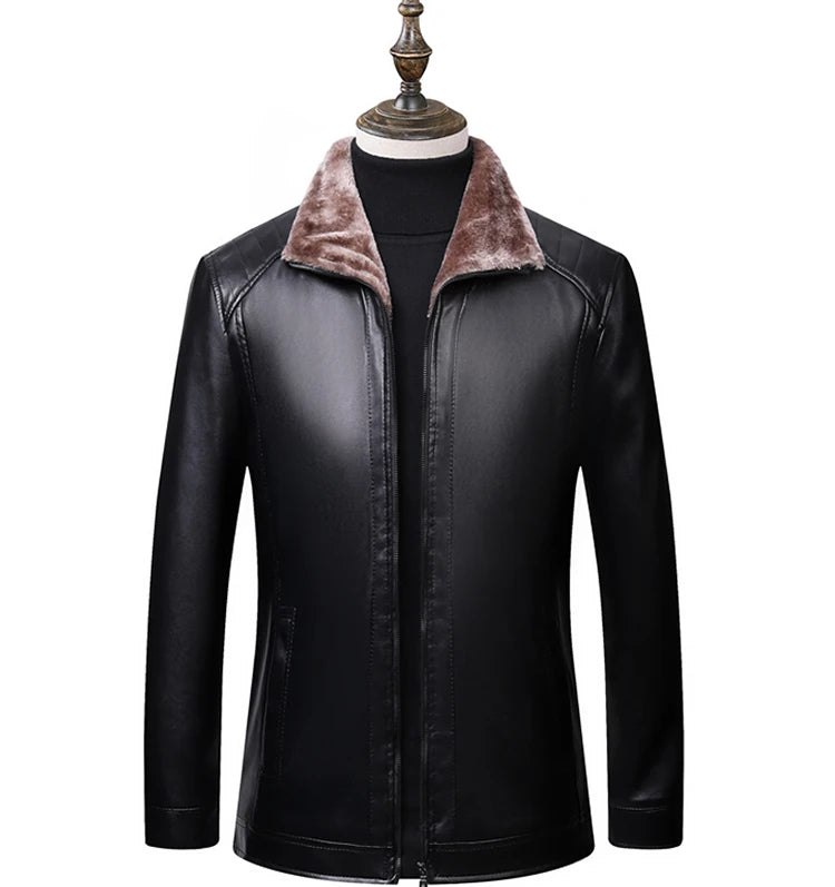 Professional Factory Directly Sale Motorcycle Jacket Men Leather Jacket Men Black MegaBDM