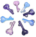 Natural Fluorite Quartz Carved Crystal Keys Shape for Gift