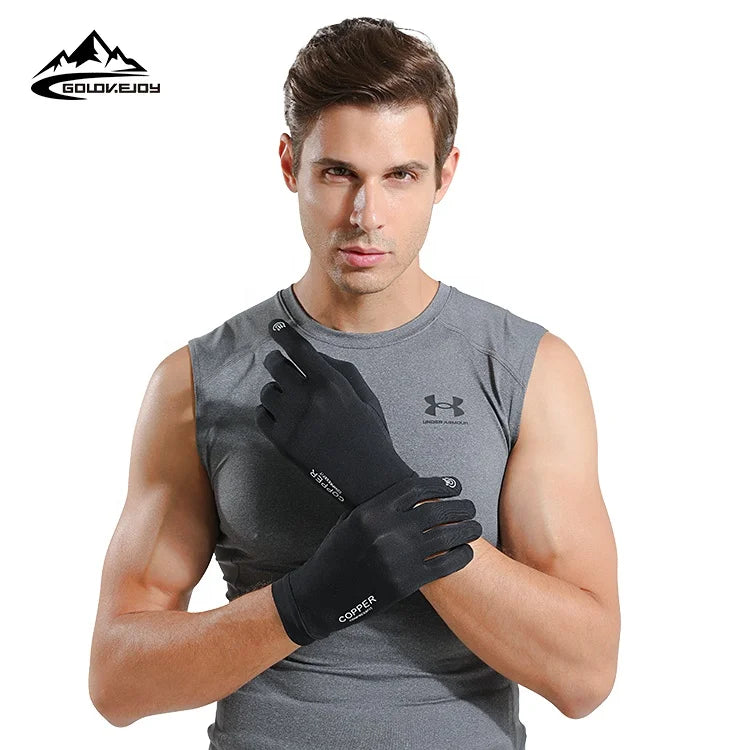 GOLOVEJOY XG44 Compression Copper Nylon for Relief of Pain and Swelling Typing Hand Support Touch Screen Rehabilitation Gloves
