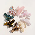 Wholesale Medium Size Colorful Floral Acetate Hair Claw for Women Hair Accessories Clips