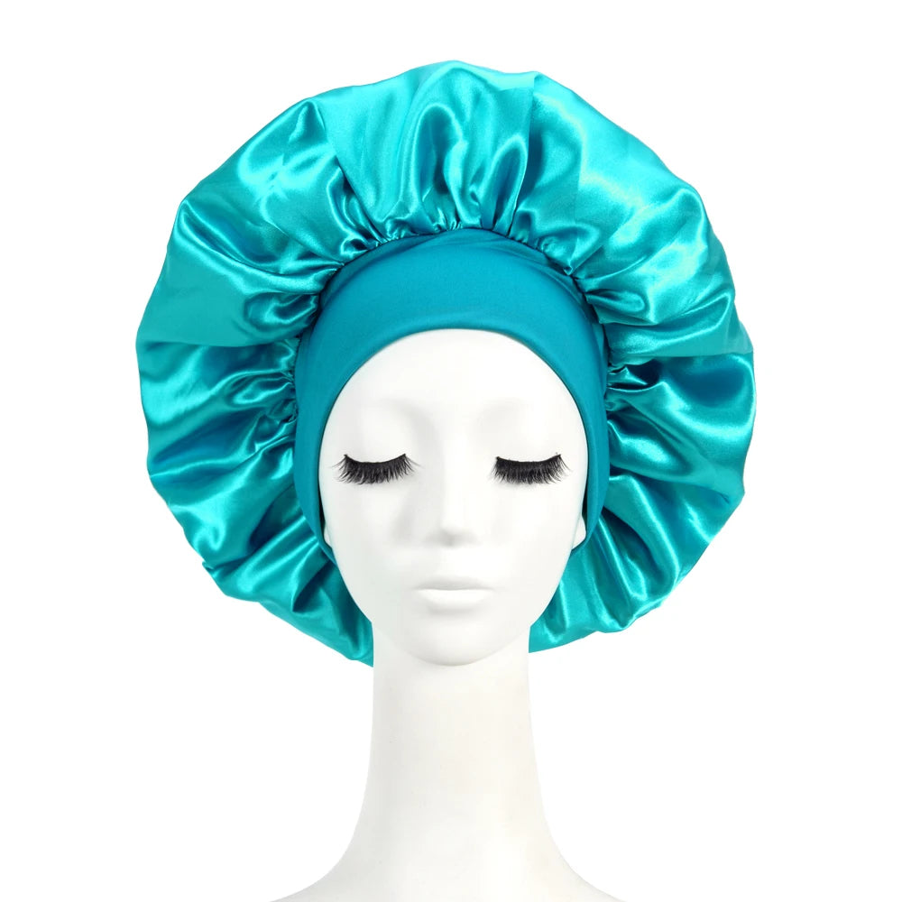 Factory Silky Satin Bonnet in Stock One Layer Wide Band Bonnet for Women Large Inventory at Low Prices Bonnet with Headband
