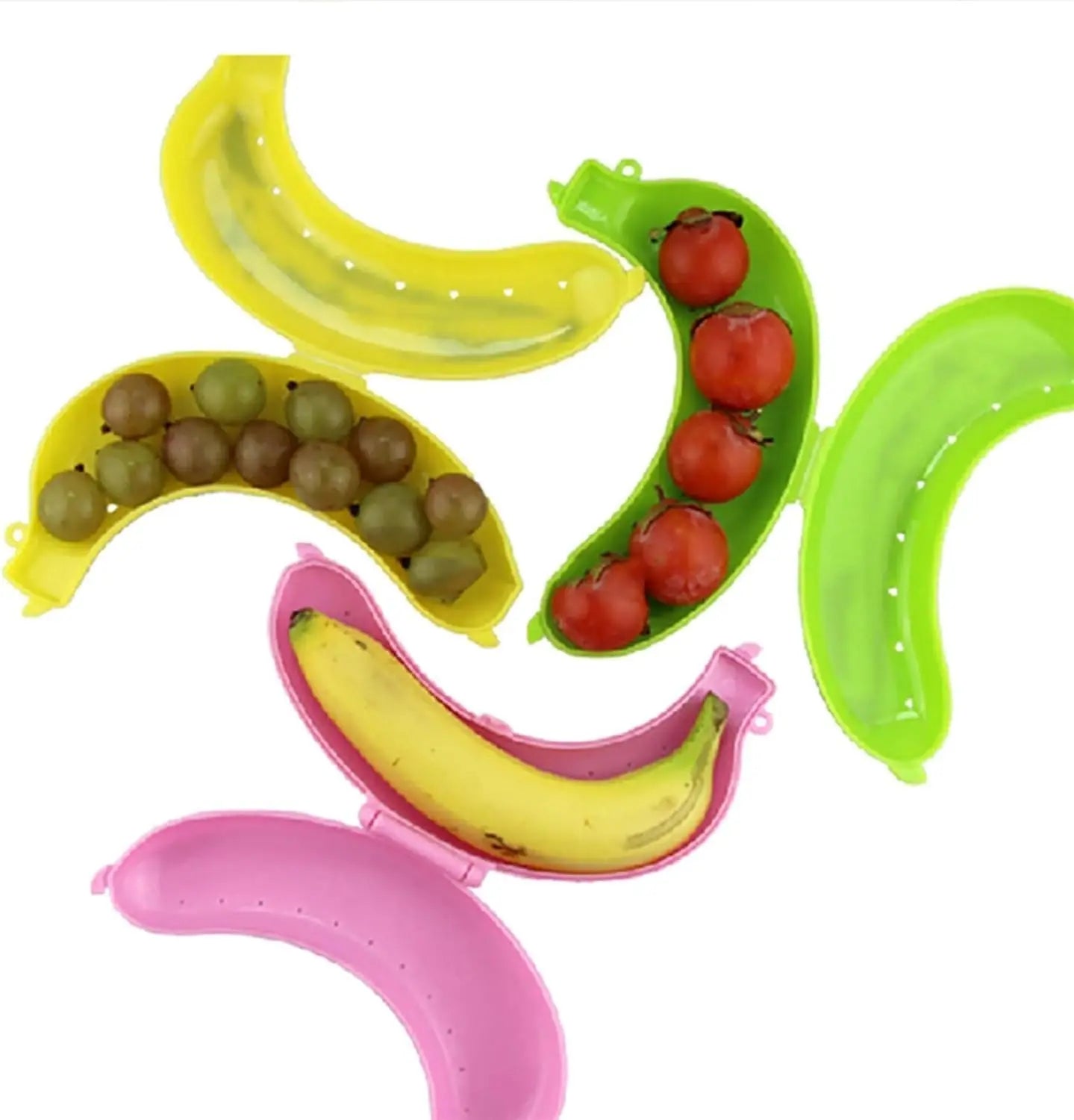 Banana Storage BPA-Free Food Grade Durable Lightweight Portable Outdoor Travel Case Keep Fresh Banana Keeper Cute Carrier