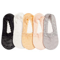 5Pairs/set Summer Lace Ultra-thin Invisible Socks  Silicone Female Breathable and Sweat-Absorbent Anti-Slip No Show Socks