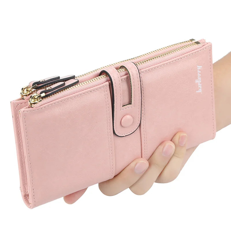 2026 Latest Girls Buckle Wallet Quality Leather Clutch Bag for Ladies Korean Design Women Phone Bag Retro Coin Purse Card Holder