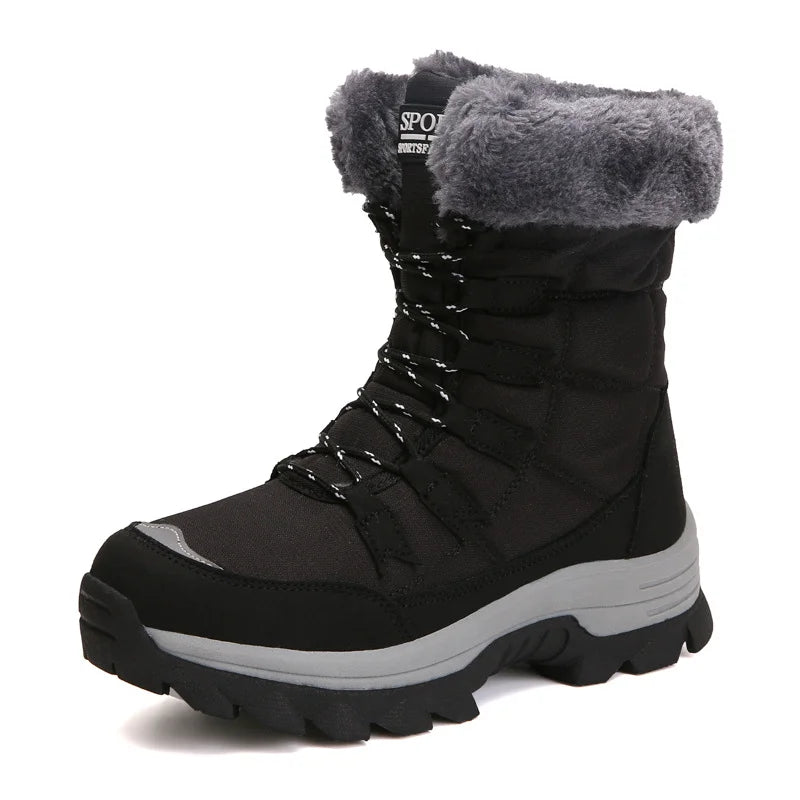 Winter Soft Soled High Top Women's Snow Boots and Thickened to Keep Warm Soled Outdoor