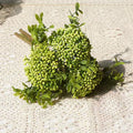 Artificial 3 Heads Oat Fruit Branches for Wholesale Green Wall Handmade DIY