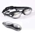 High Quality Nti Fog Uv Protection Silicone Unisex Adjustable Swim Goggles Waterproof Electroplating Swim Goggle