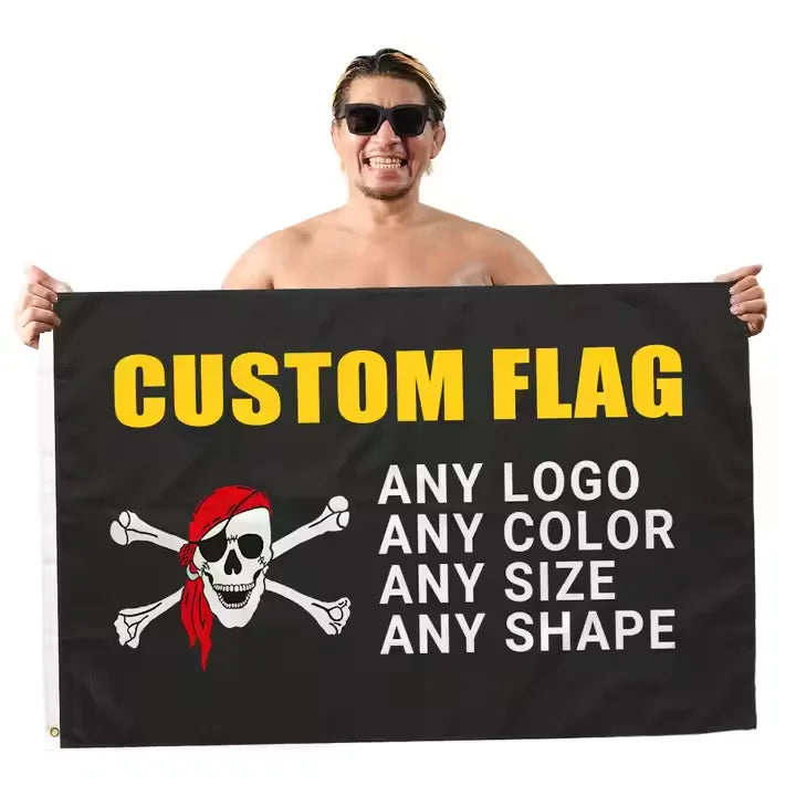 Promotional Large Size Digital Printing Screen Printed Polyester 3x5 Custom Flag