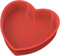 Wholesale Custom Large Heart Orange Silicone Cake Mold Nonstick Food Grade Silicon Baking Pan Single OPP Bag Packed