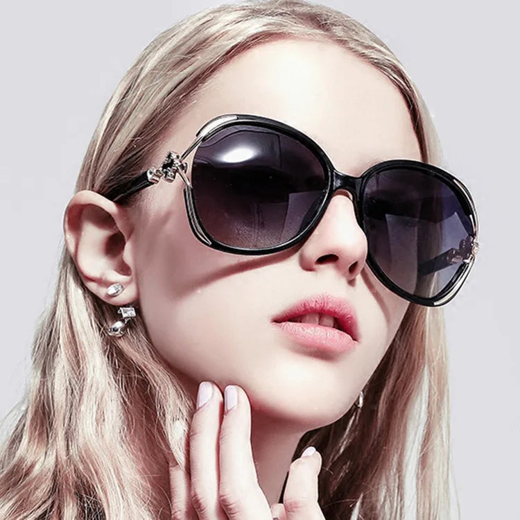 2025 Fashion Shade Large Glasses Fashionable Round Sunglasses