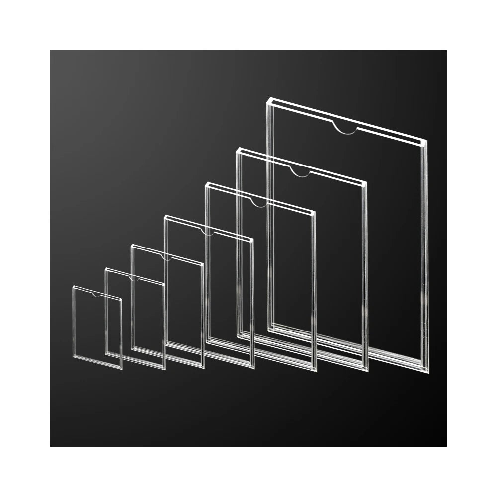 Custom Single and Double Layer Clear Acrylic Card Slot Acrylic Department Business Place Name Card Case