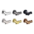Solid Brass Wall-Mounted Handheld Shower Holder with Modern Square Bracket Bathroom Faucet Accessory for Shower Kits and Arms