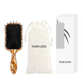 Fashionable American-Style Comfortable Plastic Paddle Hair Brush Home Detangling Cushion Hair Brush