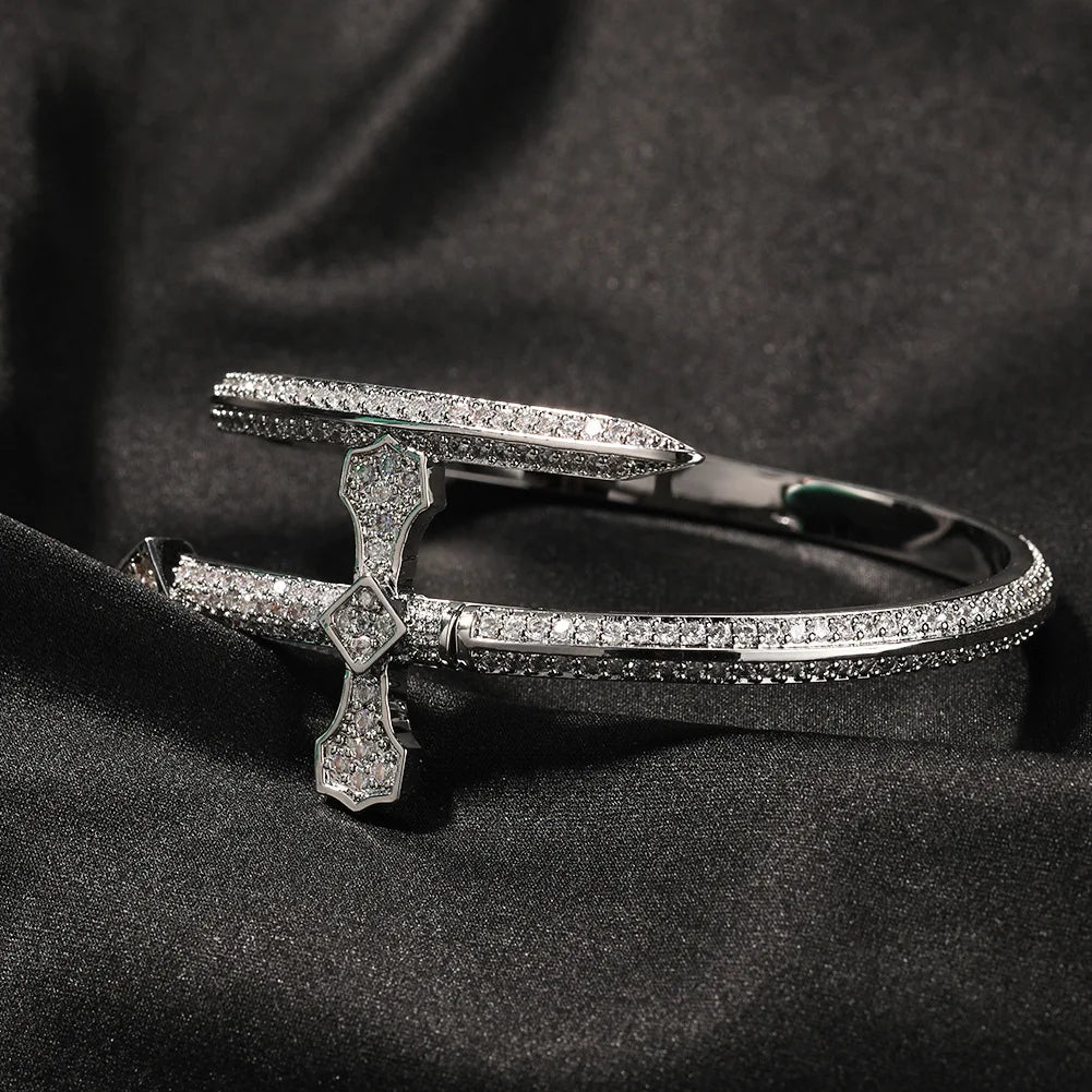 Hip Hop Zirconia Justice Sword Bracelet Niche Design High-end Feel New Bracelet Accessories