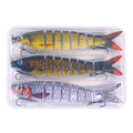 Wholesale JM0633B Combo 13.4cm 18g 3pcs/box 8 Sections Multi Jointed Minnow Fishing Lures Set