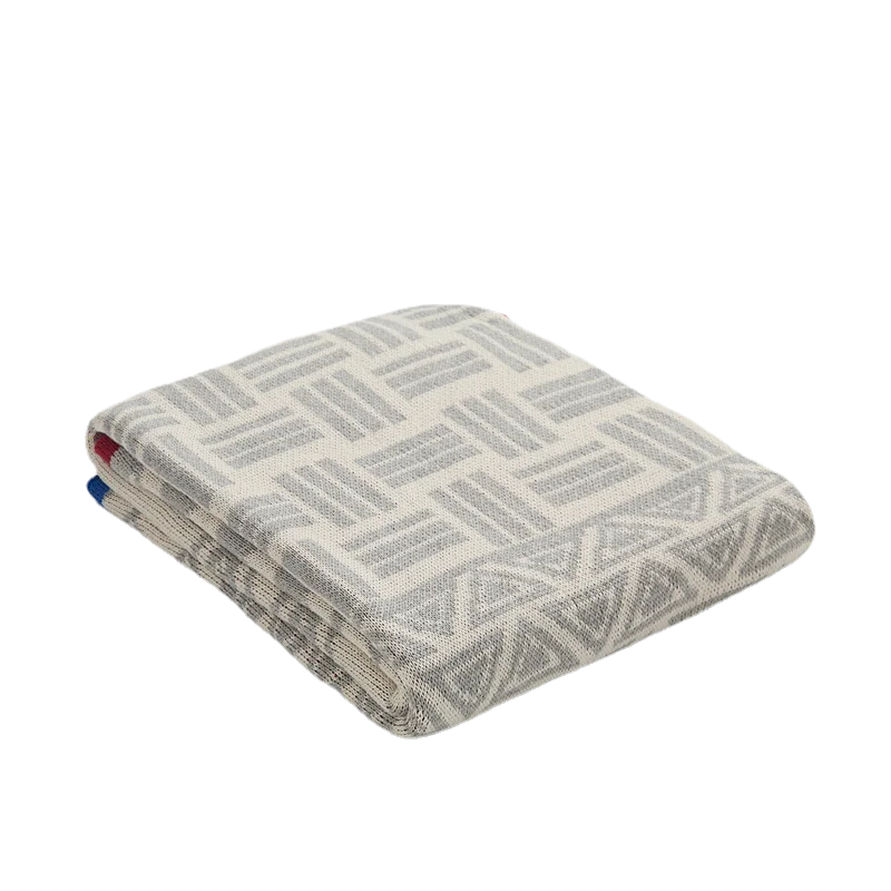 Super Luxurious Sofa Cover Cotton Knitted Custom Travel Blanket Decorative Style Throws for Sofa MY