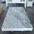 1220*2440mm PVC Marble Sheet 3mm Laminated Wall Cladding for Hotel Office Exterior Interior Walls Chinese Hospital Wall Decor