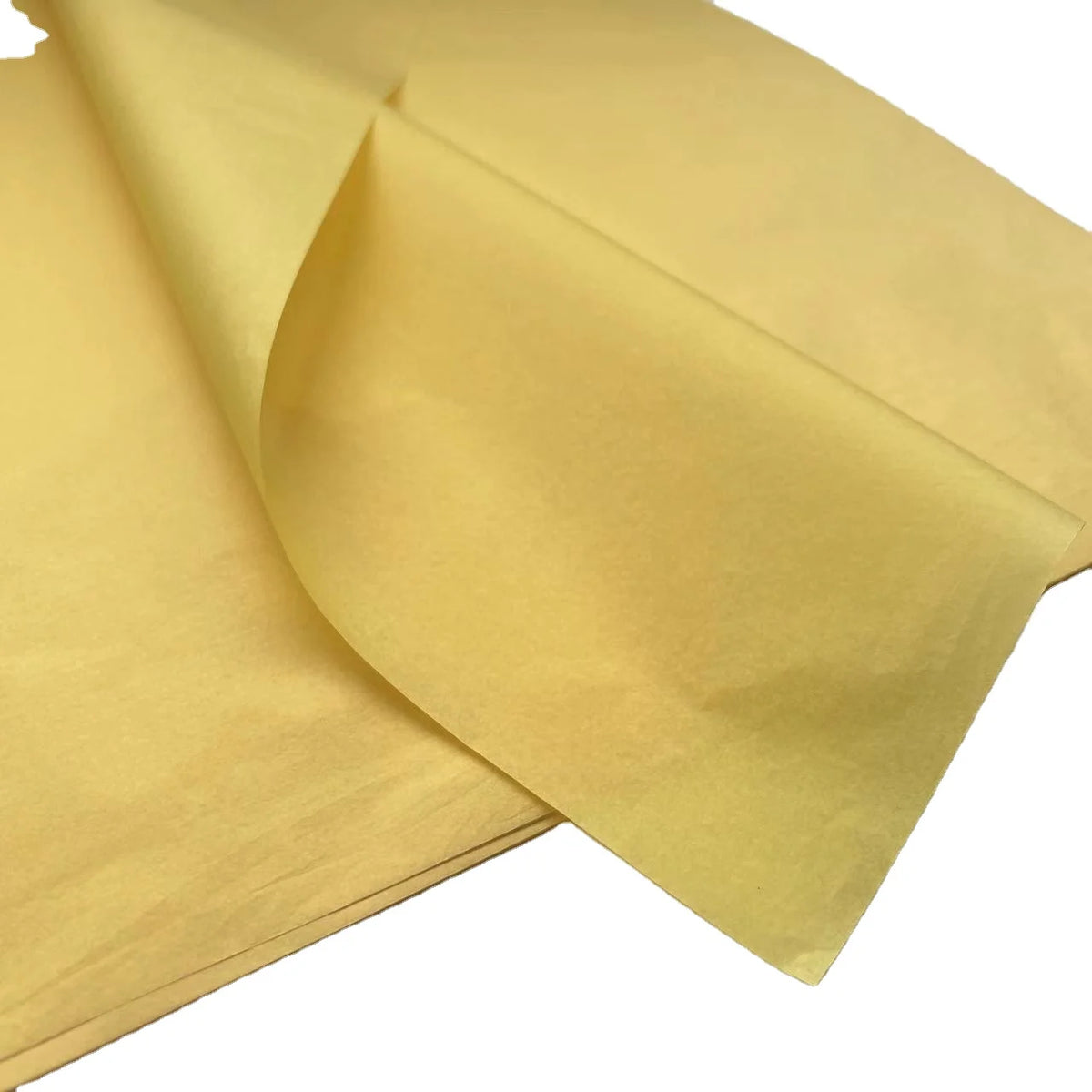 CQ405 Yellow Tissue Paper Colored Paper 50*75cm 17gsm Factory Whosale Wrapping Paper