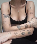 Custom Semi-Permanent Water Transfer Arm Tattoo Sticker with Inspirational Quotes Temporary Feature